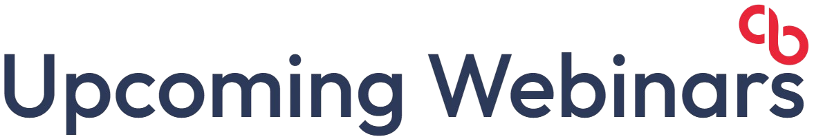 Upcoming Webinars