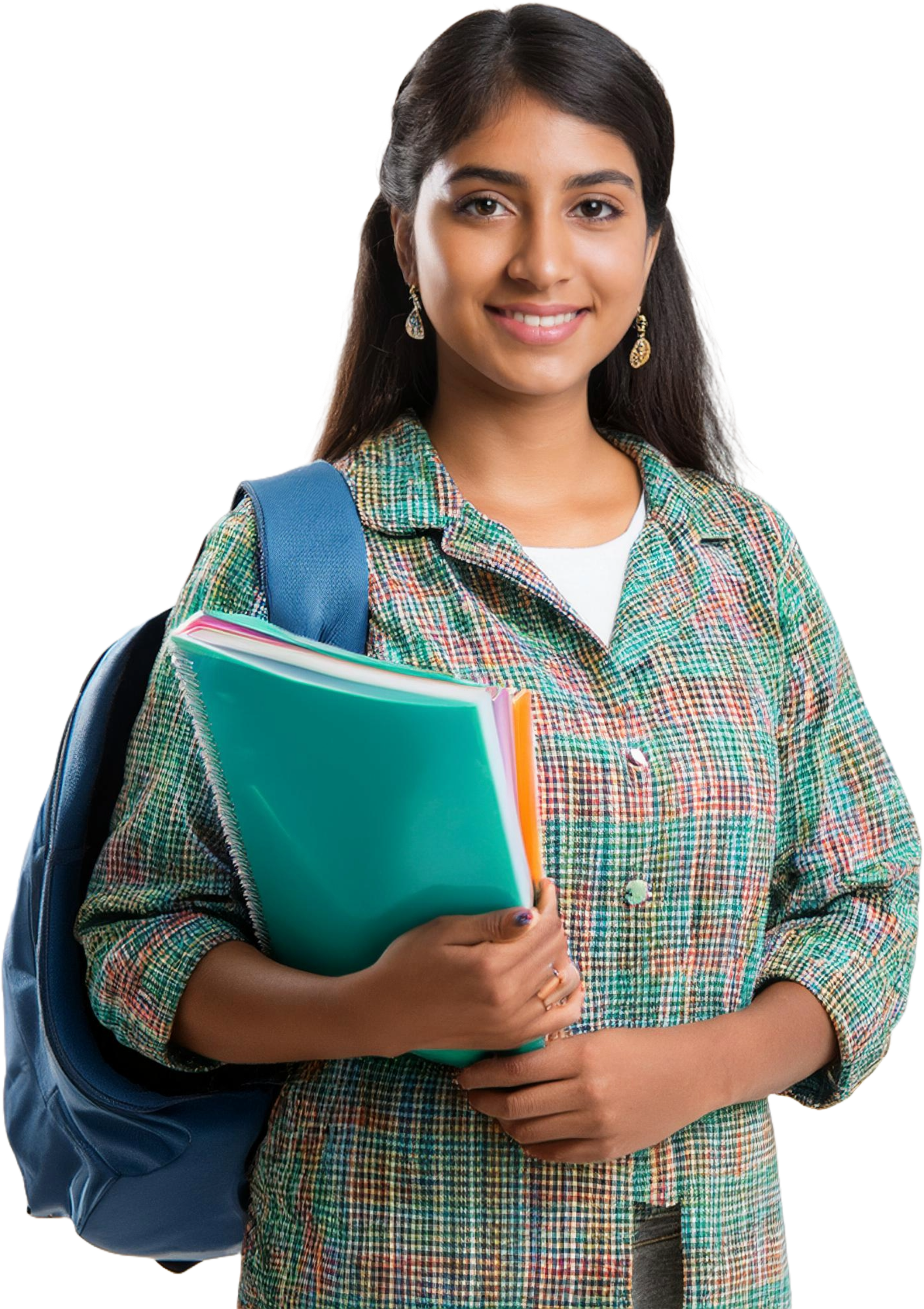 Student with smartphone